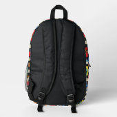 LOONEY TUNES™ Characters on Black & White Checker Bedruckter Rucksack (Rückseite)