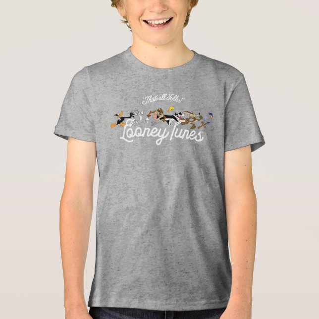 LOONEY TUNES™ Characters Running Tri-Blend Shirt (Vorderseite)