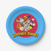 LOONEY TUNES™ Charakter-Logo Pappteller (Vorderseite)
