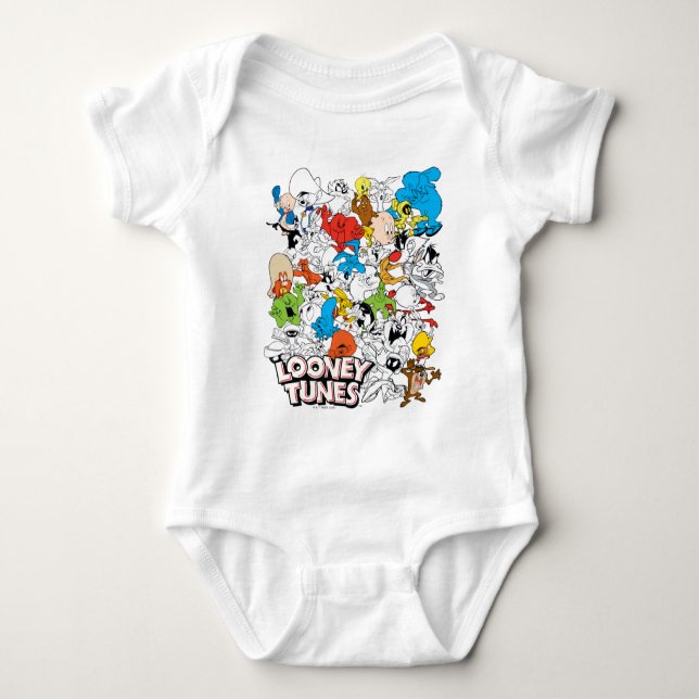 LOONEY TUNES™ Color Pop Muster Baby Strampler (Vorderseite)