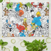LOONEY TUNES™ Color Pop Muster Geschirrtuch (Gefaltet)