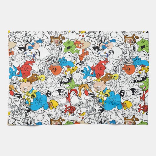 LOONEY TUNES™ Color Pop Muster Geschirrtuch (Horizontal)