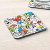 LOONEY TUNES™ Color Pop Muster Getränkeuntersetzer (Linke Seite)