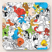 LOONEY TUNES™ Color Pop Muster Getränkeuntersetzer (Vorderseite)