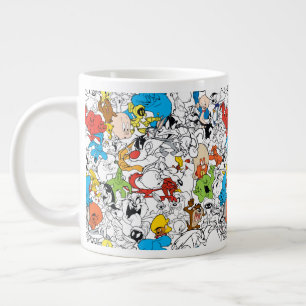 LOONEY TUNES™ Color Pop Muster Jumbo-Tasse