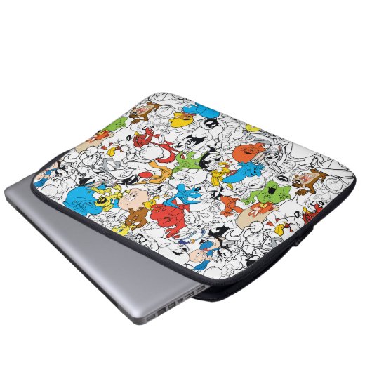 LOONEY TUNES™ Color Pop Muster Laptopschutzhülle (Vorne Knopf)