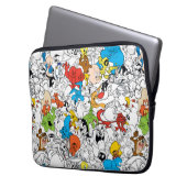 LOONEY TUNES™ Color Pop Muster Laptopschutzhülle (Vorderseite Links)