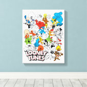 LOONEY TUNES™ Color Pop Muster Leinwanddruck (Insitu (Holzboden))