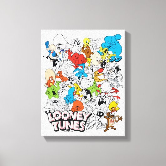 LOONEY TUNES™ Color Pop Muster Leinwanddruck (Vorderseite)