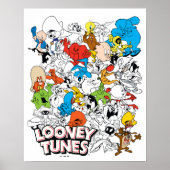 LOONEY TUNES™ Color Pop Muster Poster (Vorne)