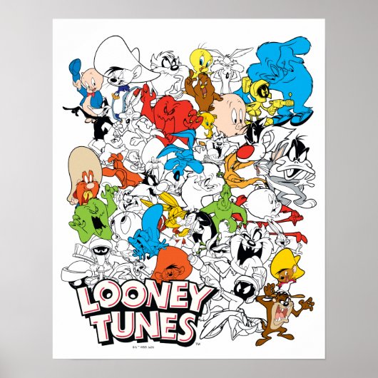 LOONEY TUNES™ Color Pop Muster Poster (Vorne)