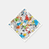 LOONEY TUNES™ Color Pop Muster Serviette (Ecke)