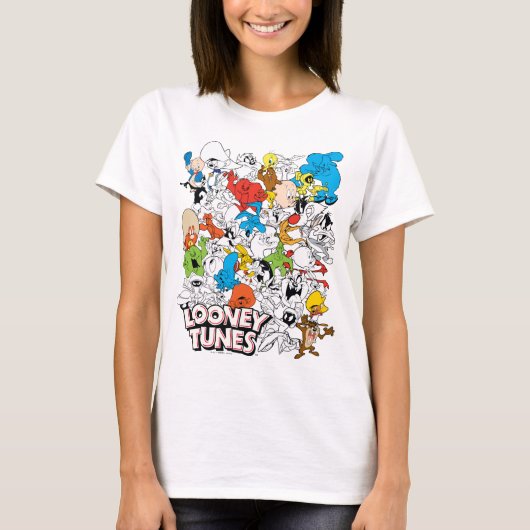 LOONEY TUNES™ Color Pop Muster T-Shirt (Vorderseite)