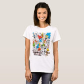 LOONEY TUNES™ Color Pop Muster T-Shirt (Vorne ganz)
