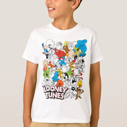 LOONEY TUNES™ Color Pop Muster T-Shirt (Vorderseite)
