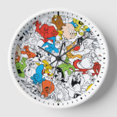 LOONEY TUNES™ Color Pop Muster Uhr (Vorderseite)