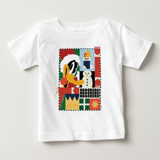 LOONEY TUNES™ DAFFY DUCK™ Holiday Quacker Baby T-shirt (Vorderseite)