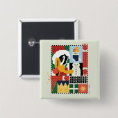 LOONEY TUNES™ DAFFY DUCK™ Holiday Quacker Button (Vorne & Hinten)
