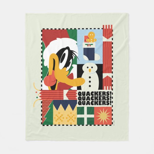 LOONEY TUNES™ DAFFY DUCK™ Holiday Quacker Fleecedecke (Vorderseite)