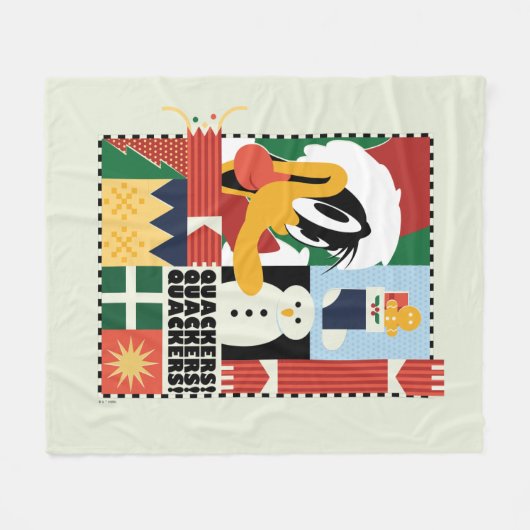 LOONEY TUNES™ DAFFY DUCK™ Holiday Quacker Fleecedecke (Vorderseite (Horizontal))