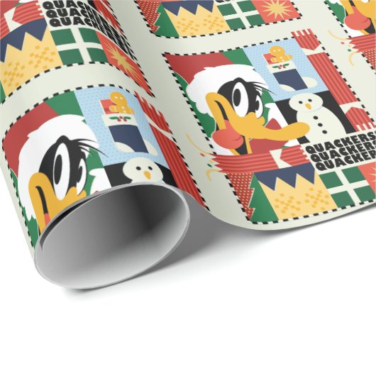 LOONEY TUNES™ DAFFY DUCK™ Holiday Quacker Geschenkpapier (Rolleneckpunkt)
