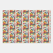 LOONEY TUNES™ DAFFY DUCK™ Holiday Quacker Geschenkpapier Set (Vorderseite)