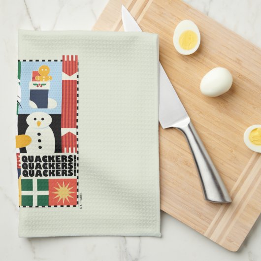 LOONEY TUNES™ DAFFY DUCK™ Holiday Quacker Geschirrtuch (Viertel Falte)