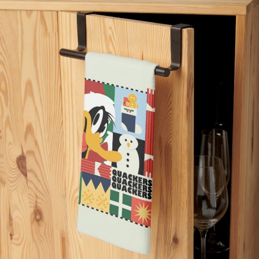 LOONEY TUNES™ DAFFY DUCK™ Holiday Quacker Geschirrtuch (Drittel gefaltet)