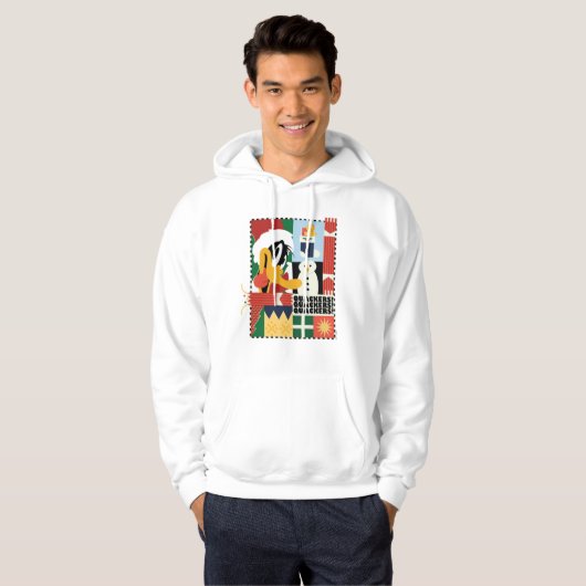 LOONEY TUNES™ DAFFY DUCK™ Holiday Quacker Hoodie (Vorne ganz)