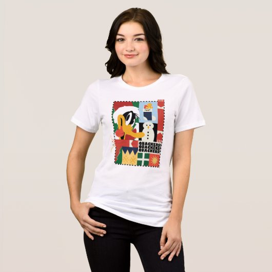 LOONEY TUNES™ DAFFY DUCK™ Holiday Quacker Tri-Blend Shirt (Vorderseite voll)