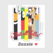 LOONEY TUNES™, DAS ALLE FOLKS IST!™ Sliced Charact Aufkleber (Blatt)