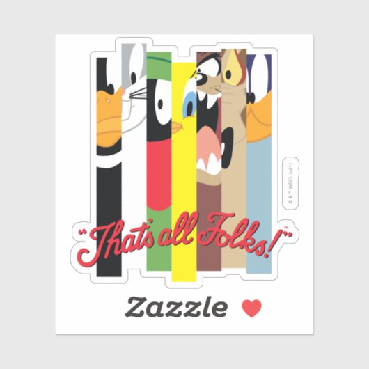 LOONEY TUNES™, DAS ALLE FOLKS IST!™ Sliced Charact Aufkleber (Blatt)