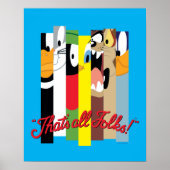 LOONEY TUNES™, DAS ALLE FOLKS IST!™ Sliced Charact Poster (Vorne)