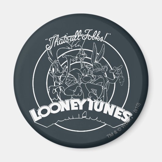 LOONEY TUNES™, DAS IST ALLES FOLKS!™ MAGNET (Vorne)