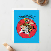 LOONEY TUNES™ "DAS SIND ALLE FOLKS!™" Bullseye Gro Mitteilungskarte (Vorderseite/Rückseite Beispiel)