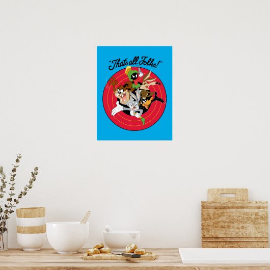 LOONEY TUNES™ "DAS SIND ALLE FOLKS!™" Bullseye Gro Poster (Küche)