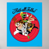 LOONEY TUNES™ "DAS SIND ALLE FOLKS!™" Bullseye Gro Poster (Vorne)