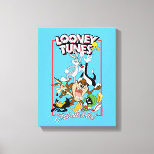 LOONEY TUNES™ "DAS SIND ALLE FOLKS!™" Gruppenstape Leinwanddruck