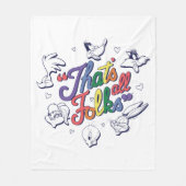 LOONEY TUNES™ - Das sind alle Leute! Stolzes Abzei Fleecedecke (Vorderseite)
