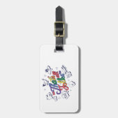 LOONEY TUNES™ - Das sind alle Leute! Stolzes Abzei Gepäckanhänger (Vorderseite vertikal)