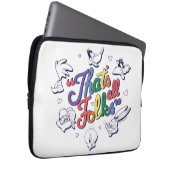 LOONEY TUNES™ - Das sind alle Leute! Stolzes Abzei Laptopschutzhülle (Vorne Rechts)