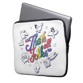 LOONEY TUNES™ - Das sind alle Leute! Stolzes Abzei Laptopschutzhülle (Vorderseite Links)