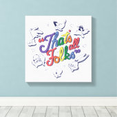 LOONEY TUNES™ - Das sind alle Leute! Stolzes Abzei Leinwanddruck (Insitu (Holzboden))