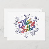 LOONEY TUNES™ - Das sind alle Leute! Stolzes Abzei Postkarte (Vorne/Hinten)