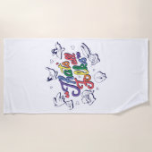 LOONEY TUNES™ - Das sind alle Leute! Stolzes Abzei Strandtuch (Vorderseite)