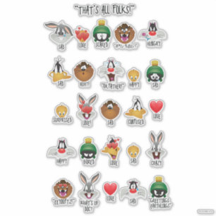 LOONEY TUNES™ Emoji Chart Aufkleber