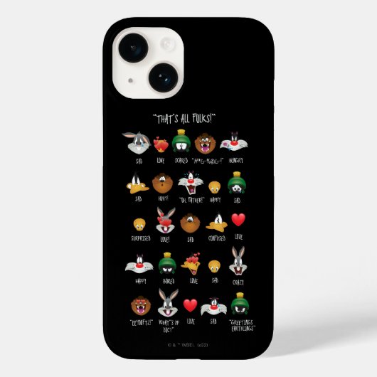 LOONEY TUNES™ Emoji Chart Case-Mate iPhone Hülle (Rückseite)