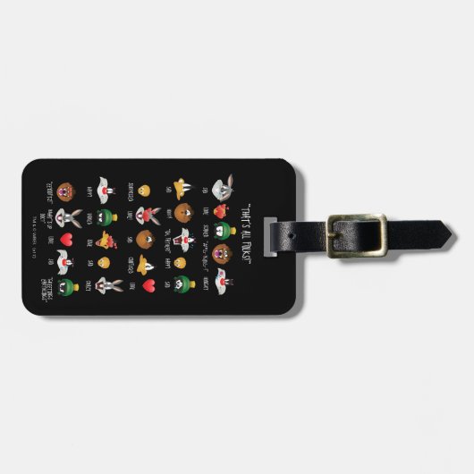 LOONEY TUNES™ Emoji Chart Gepäckanhänger (Vorderseite horizontal)