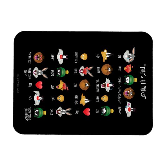 LOONEY TUNES™ Emoji Chart Magnet (Horizontal)