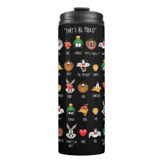 LOONEY TUNES™ Emoji Chart Thermosbecher (Vorderseite)